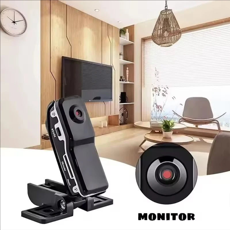 Portable Mini HD Body Cam | Nanny Cam & Security DVR | Wearable Video Recorder for Home & Office
