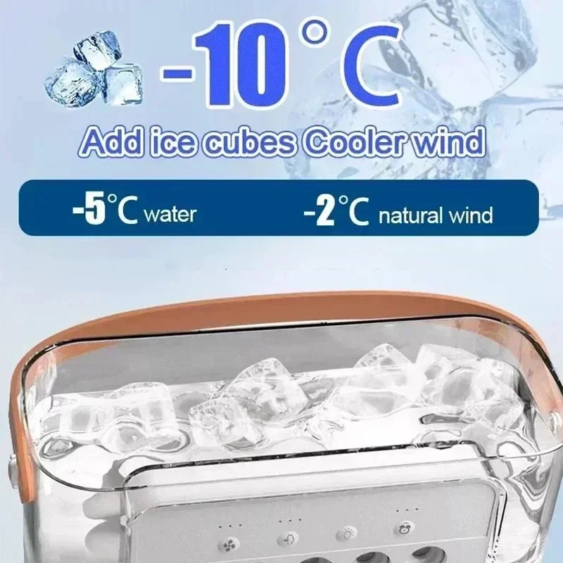 3-in-1 Portable Air Cooler Fan | LED Night Light, Humidifier & Adjustable Air for Home & Office