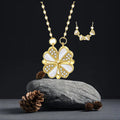 Stainless Steel Crystal Heart Necklace