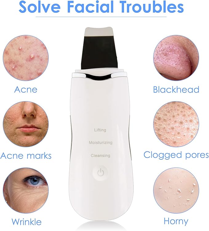 3-in-1 Ultrasonic Facial Skin Scrubber (Original)