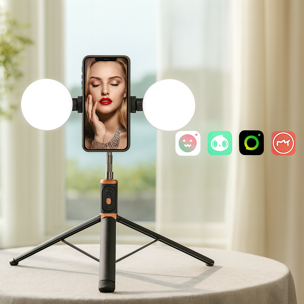 2-in-1 Expandable Wireless Bluetooth Selfie Stick